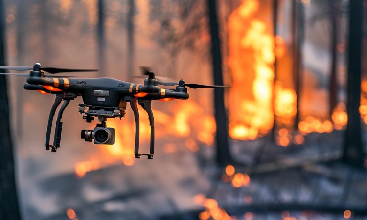 Drones para extinción de incendios